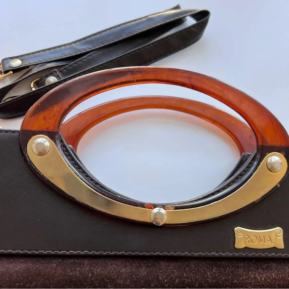 ROMA Vintage Leather Suede Handbag - Picture 5 of 11